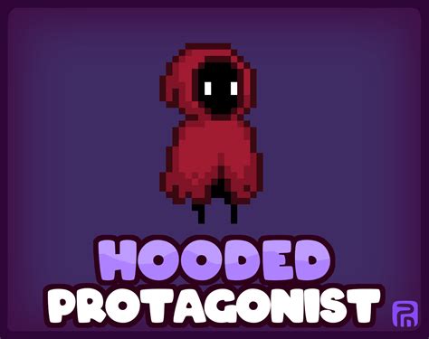 itch io 2d character|Hooded Protagonist Animated Character by Penzilla.